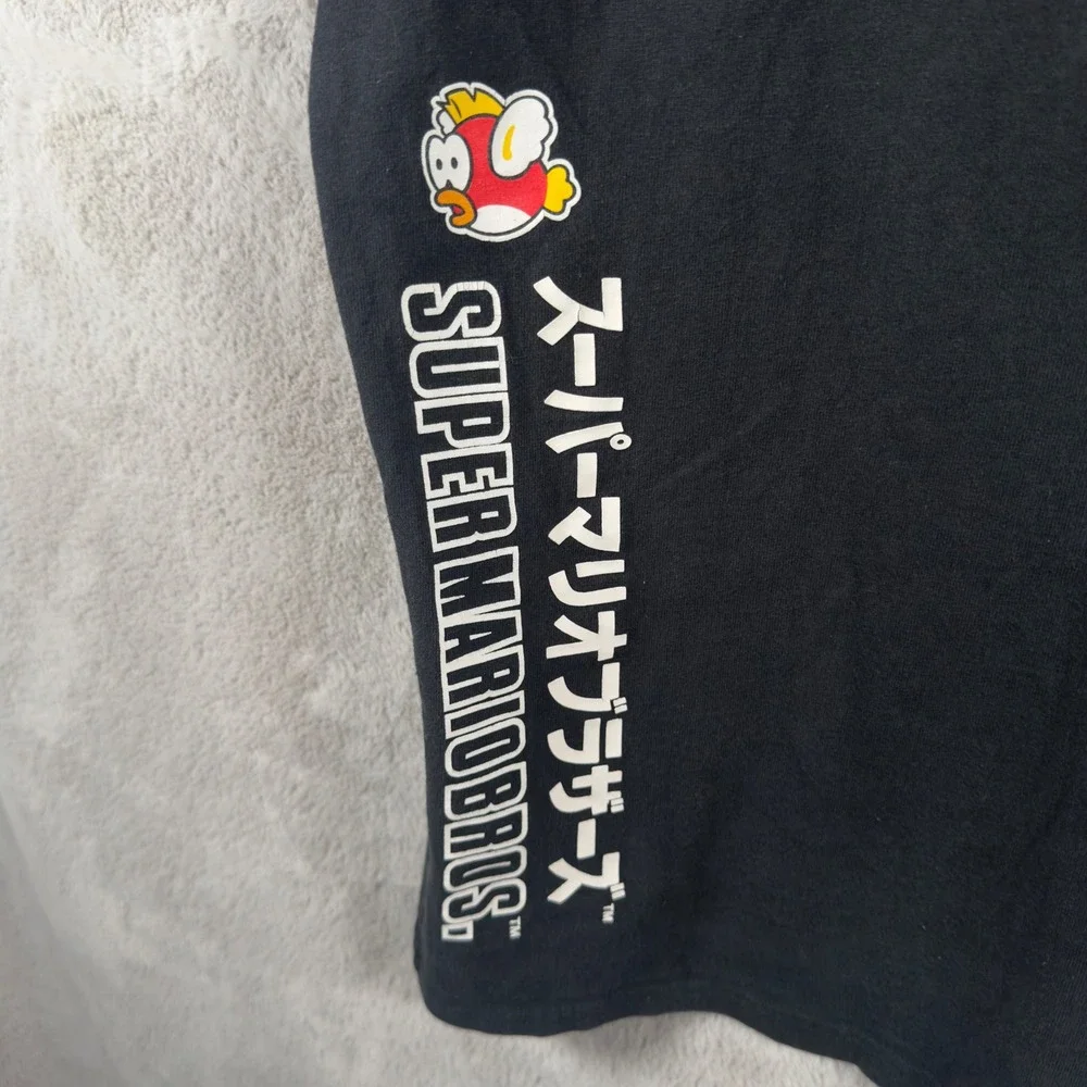 Champion Super‎ Mario Bros Nintendo Graphic T-Shirt Mens Medium Black Cotton - Picture 7 of 8